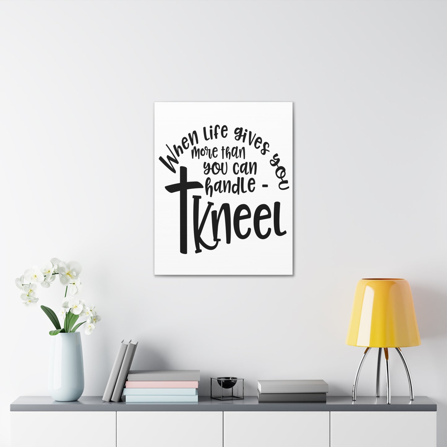 When Life Gives Matthew 11:28 Christian Wall Art Print Ready to Hang