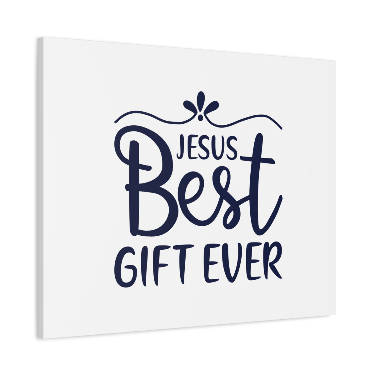 Scripture Canvas Jesus Best Gift Ever Ephesians 2:8 Christian Wall Art Bible Verse Print Ready to Hang