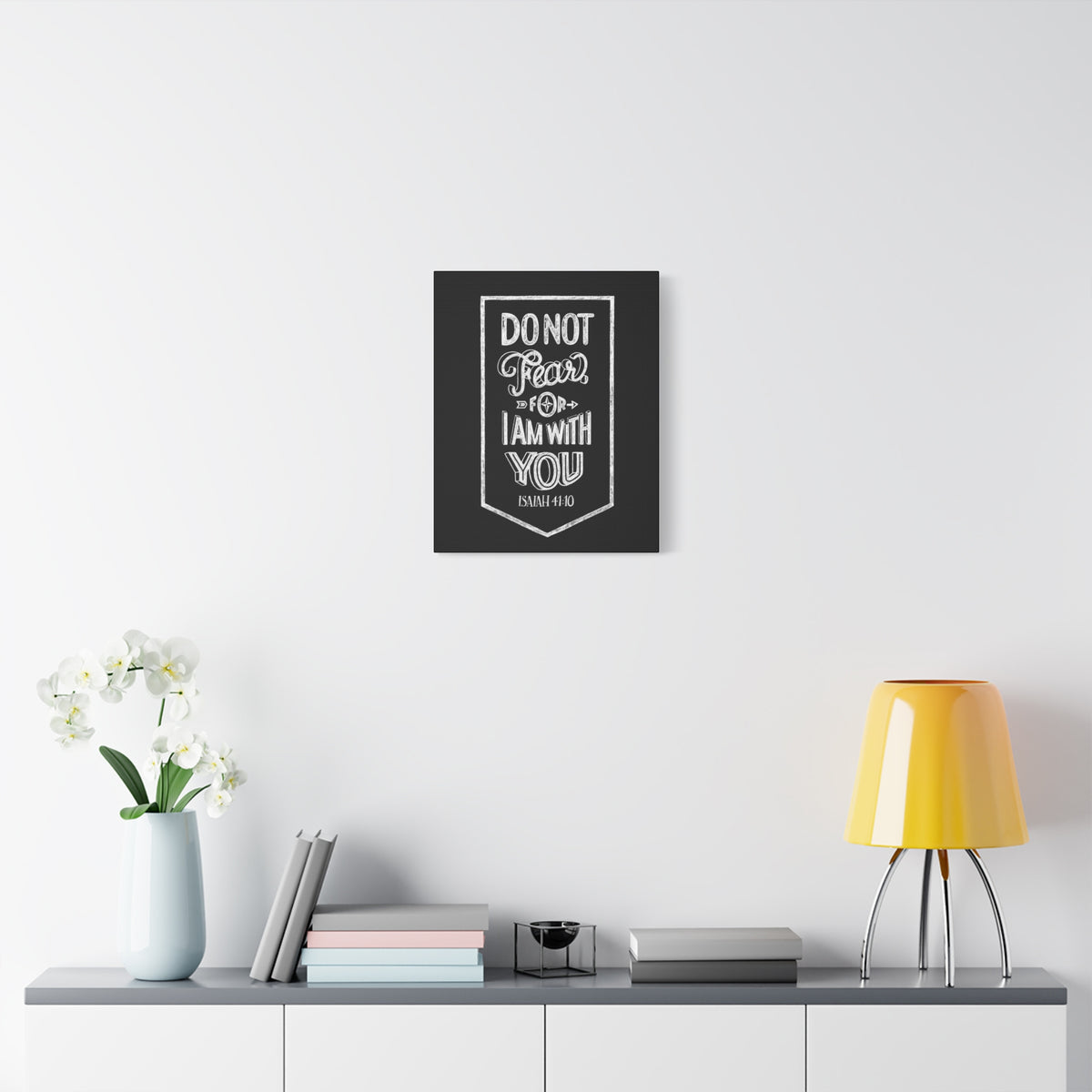 Scripture Canvas I Am With You Isaiah 41:10 Christian Wall Art Bible Verse Print Ready to Hang