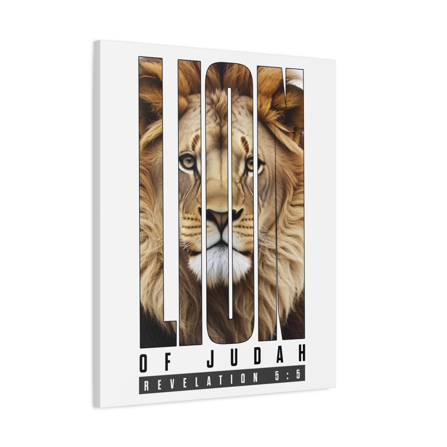 Scripture Walls Revelation 5:5 Lion of Judah Bible Verse Canvas Christian Wall Art Ready to Hang Unframed