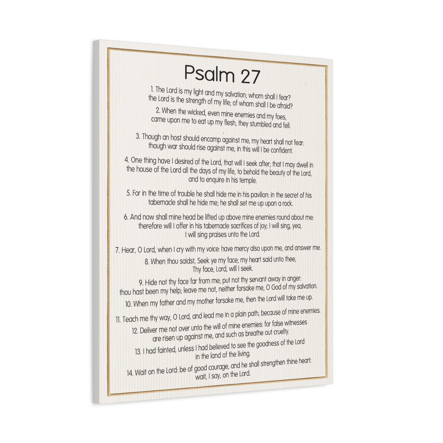 Scripture Walls Fearless Trust in God Psalm 27:1 Christian Wall Art Bible Verse Print Ready to Hang