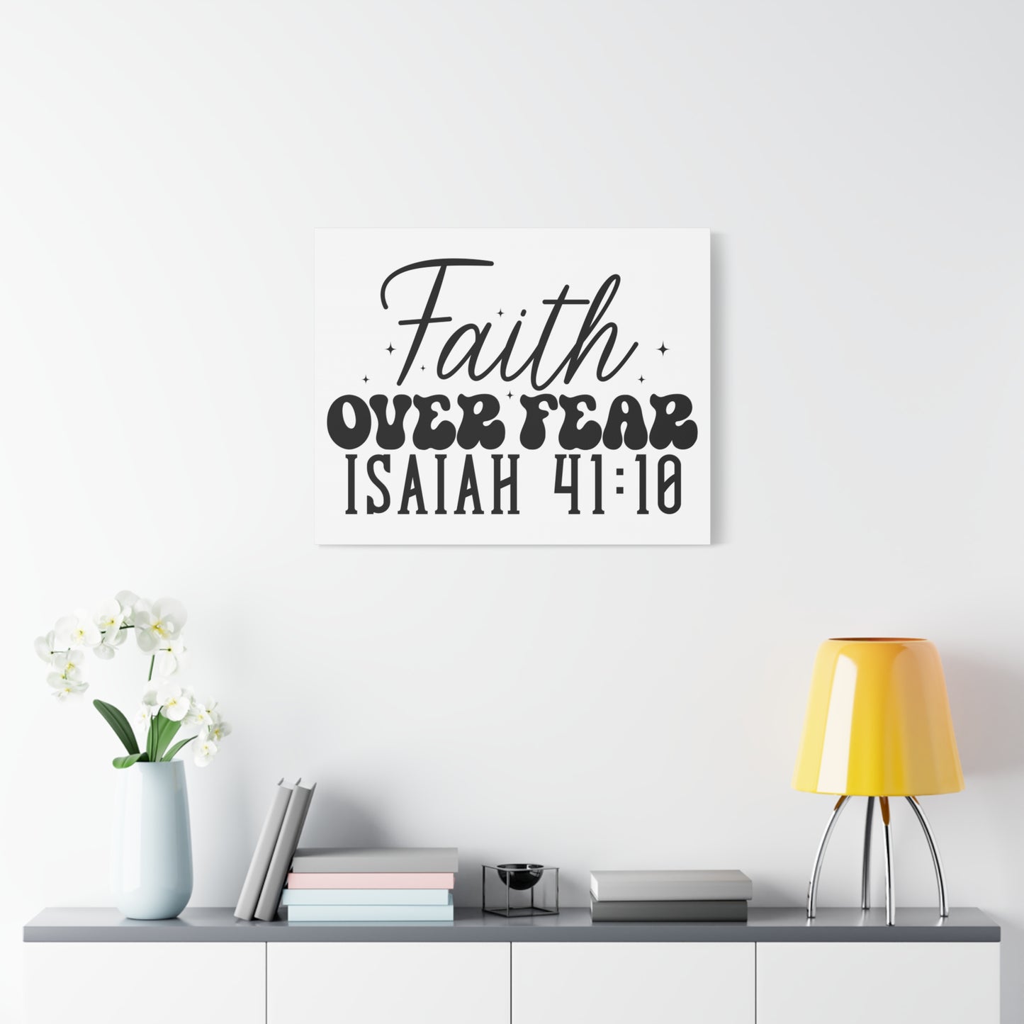 Scripture Walls Isaiah 41:10 Faith Over Fear Bible Verse Canvas Christian Wall Art Ready to Hang Unframed