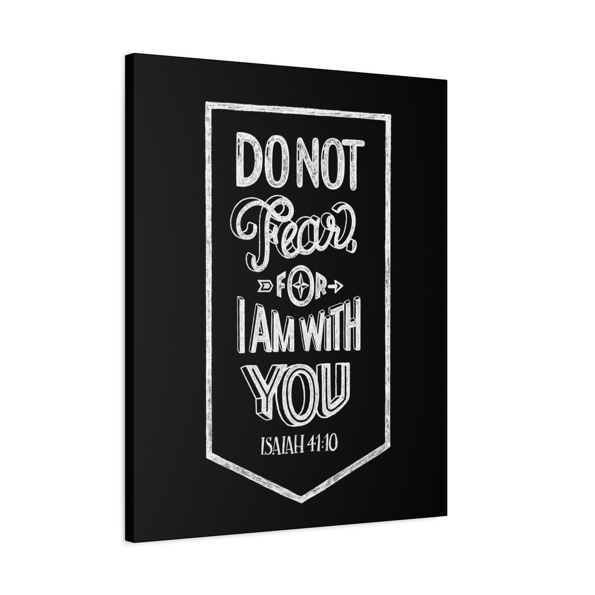 Scripture Canvas I Am With You Isaiah 41:10 Christian Wall Art Bible Verse Print Ready to Hang