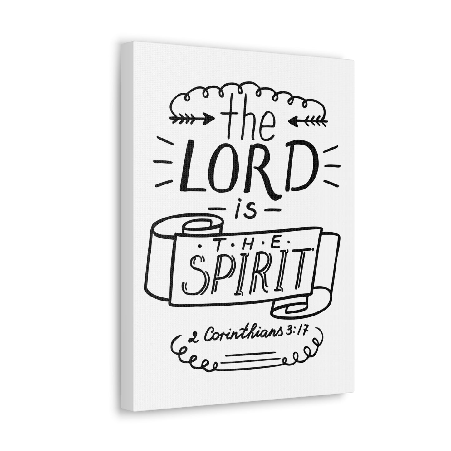 The Lord is The Spirit 2 Corinthians 3:17 Christian Wall Art Bible Verse Print Ready To Hang