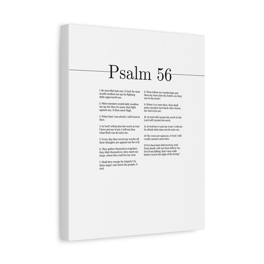 Scripture Canvas O Thou Most High Psalm 56 Christian Wall Art Bible Verse Print Ready to Hang