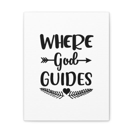 Where God Guides Isaiah 58:11 Christian Wall Art Bible Verse Print Ready to Hang
