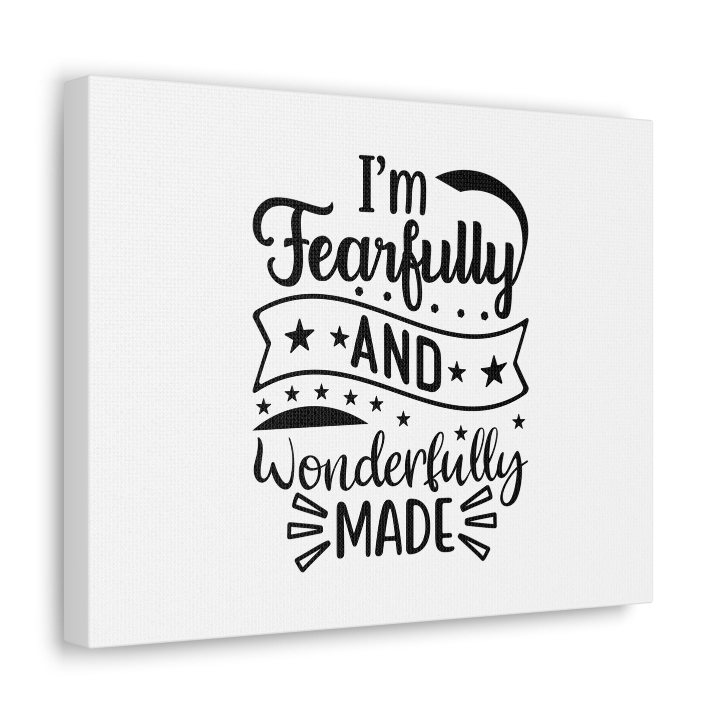 Wonderfully Made Psalm 139:14 Stars Christian Wall Art Bible Verse Print Ready to Hang