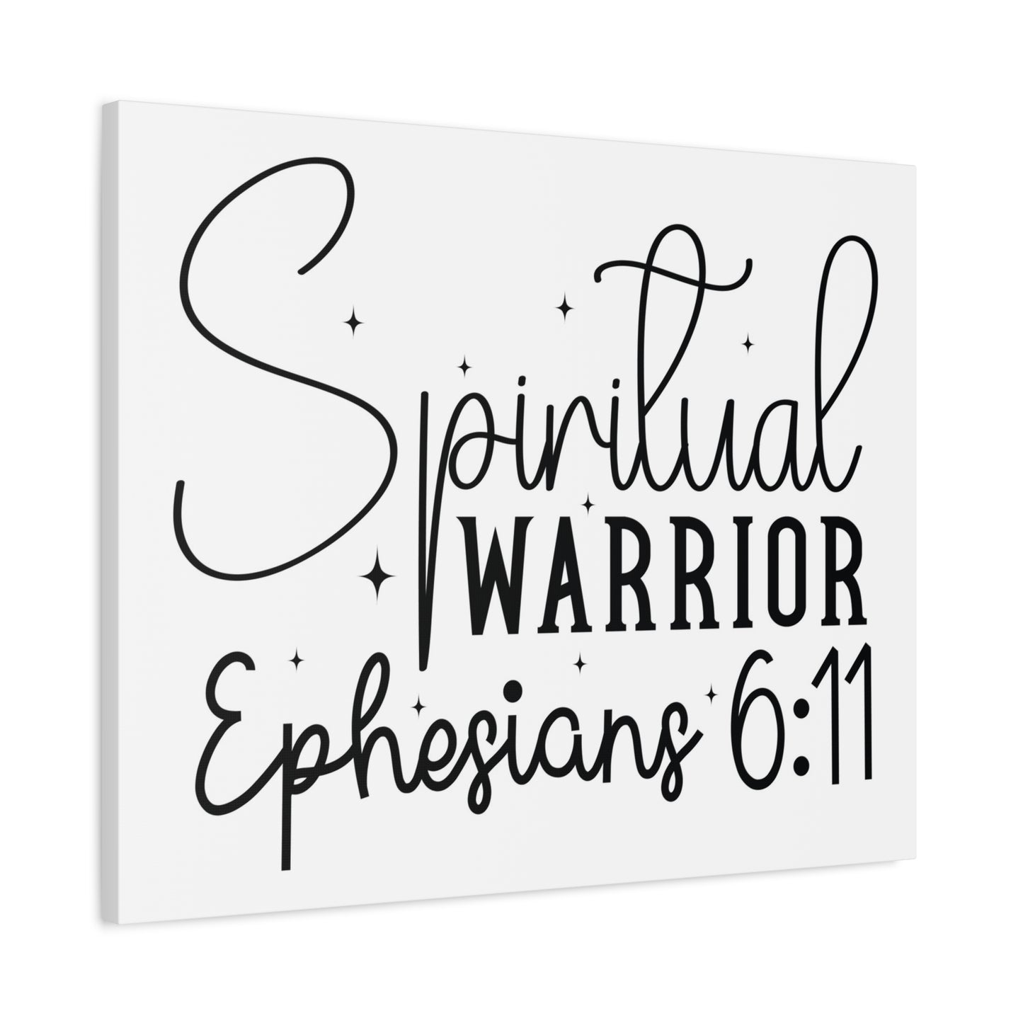 Scripture Walls Ephesians 6:11 A Spiritual Warrior Bible Verse Canvas Christian Wall Art Ready to Hang Unframed