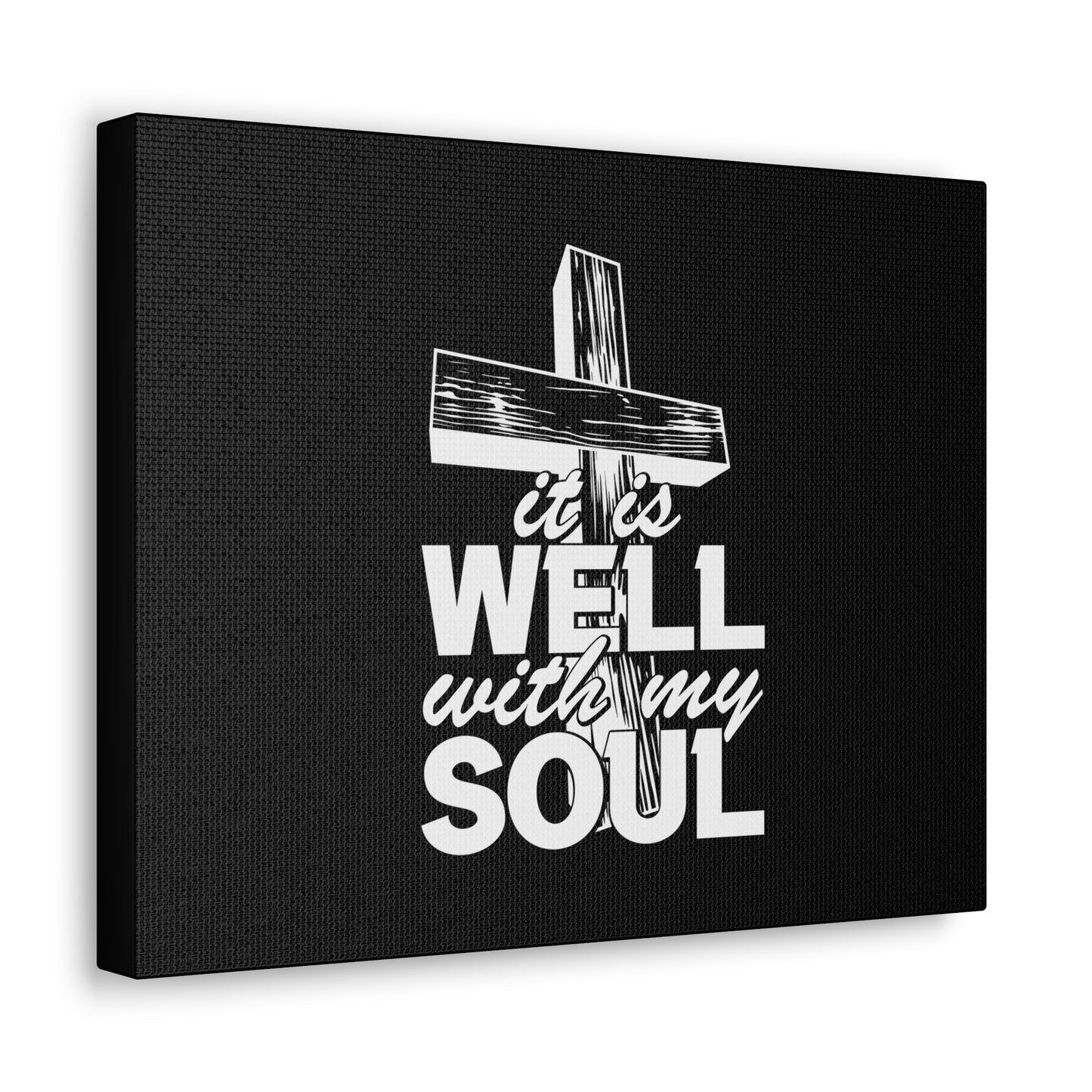 Well With My Soul Psalm 42:7 Cross Christian Wall Art Bible Verse Print Ready to Hang
