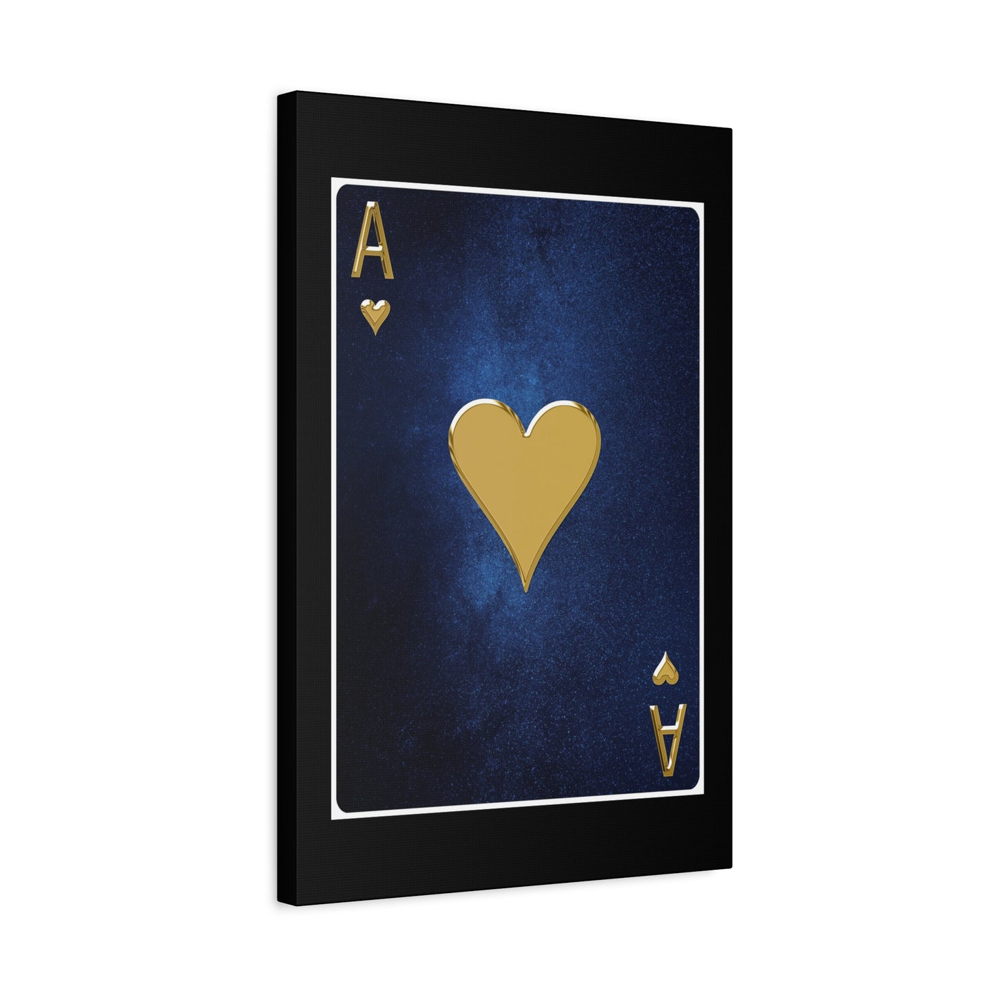 Ace Of Hearts Space Background Playing Card Canvas Wall Art for Home Decor Ready-to-Hang