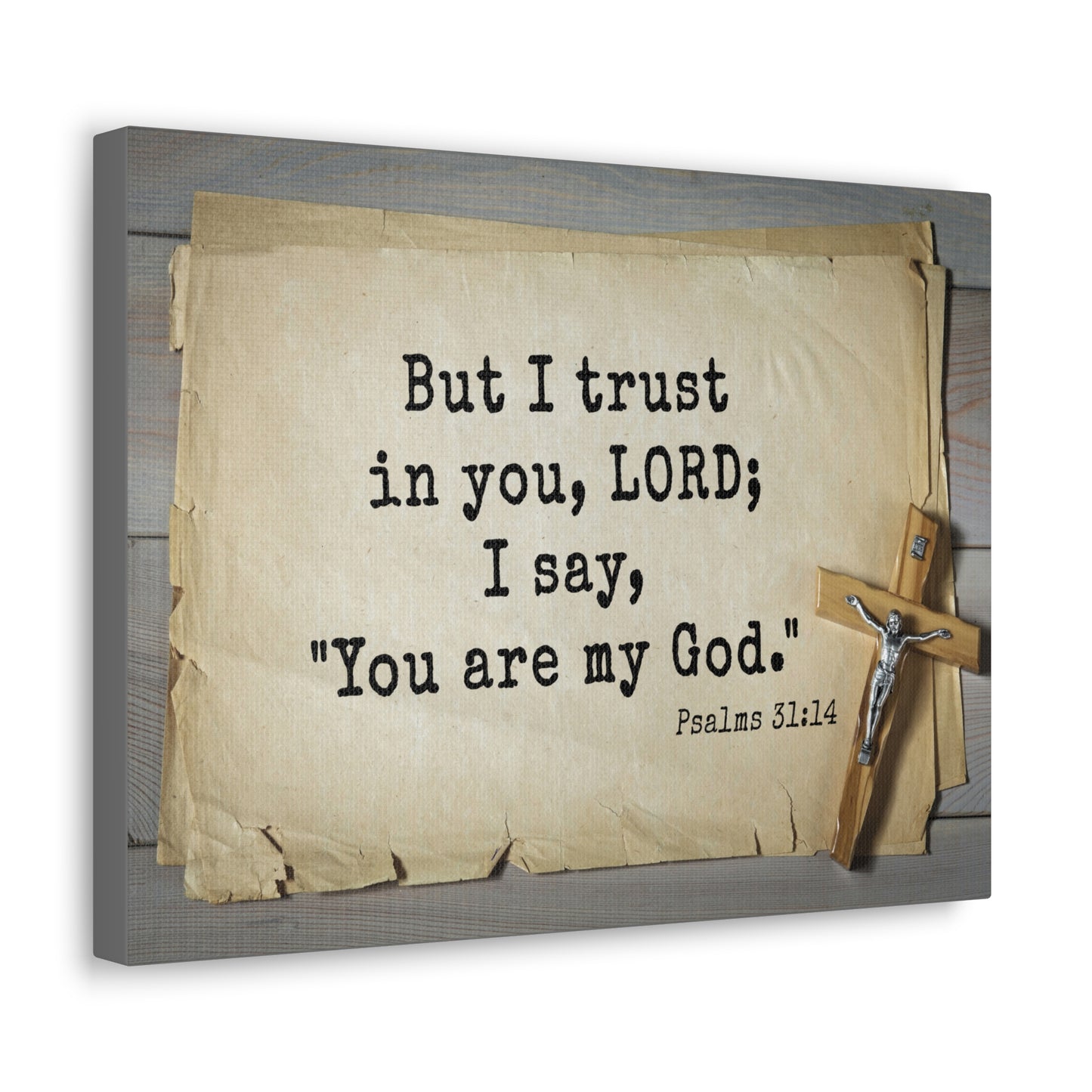 You Are My God Psalms 31:14 Bible Verse Canvas Christian Wall Art Ready to Hang