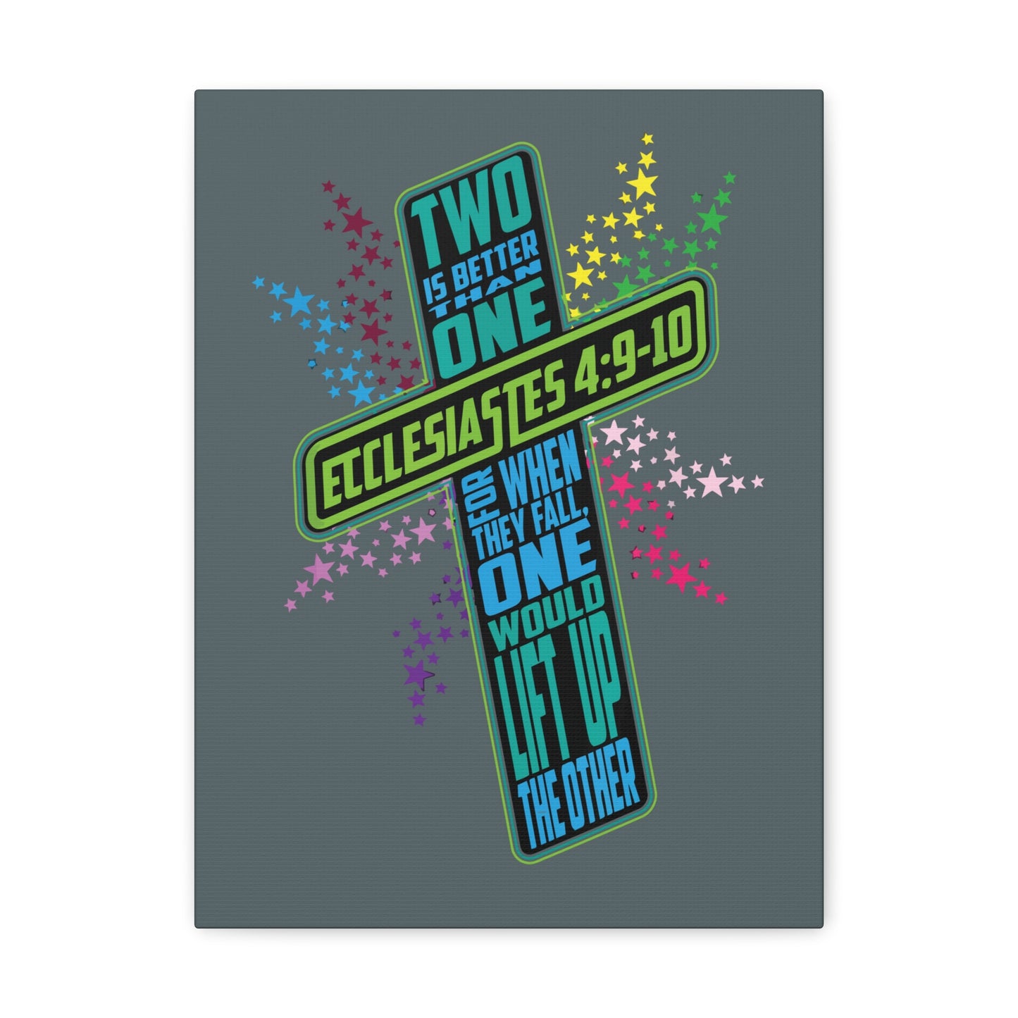 Two Is Better Than One Ecclesiastes 4:9 Bible Verse Canvas Christian Wall Art Ready To Hang