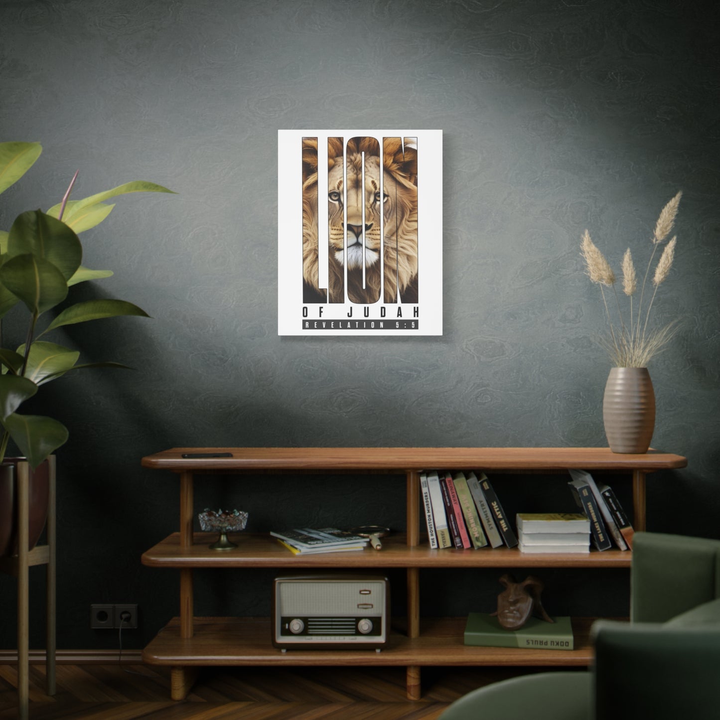 Scripture Walls Revelation 5:5 Lion of Judah Bible Verse Canvas Christian Wall Art Ready to Hang Unframed