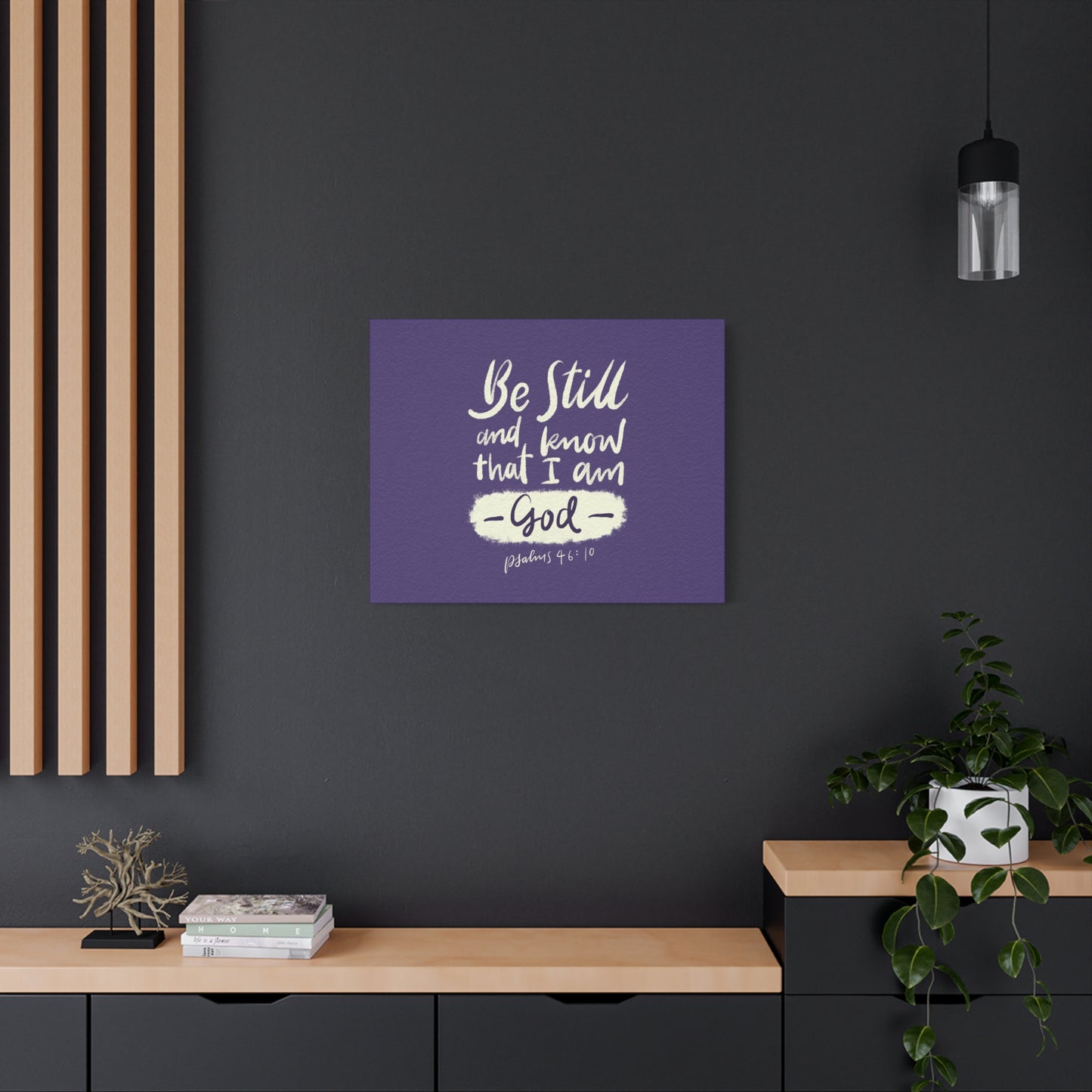 Scripture Walls Know That I Am God Psalm 46:10 Bible Verse Canvas Christian Wall Art Ready to Hang