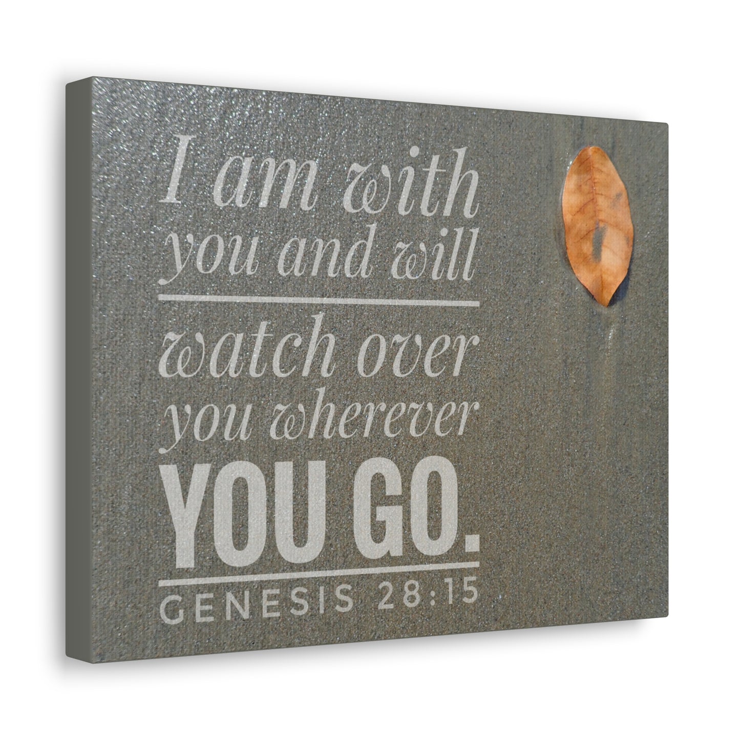 Watch Over You Genesis 28:15 Bible Verse Canvas Christian Wall Art Ready to Hang