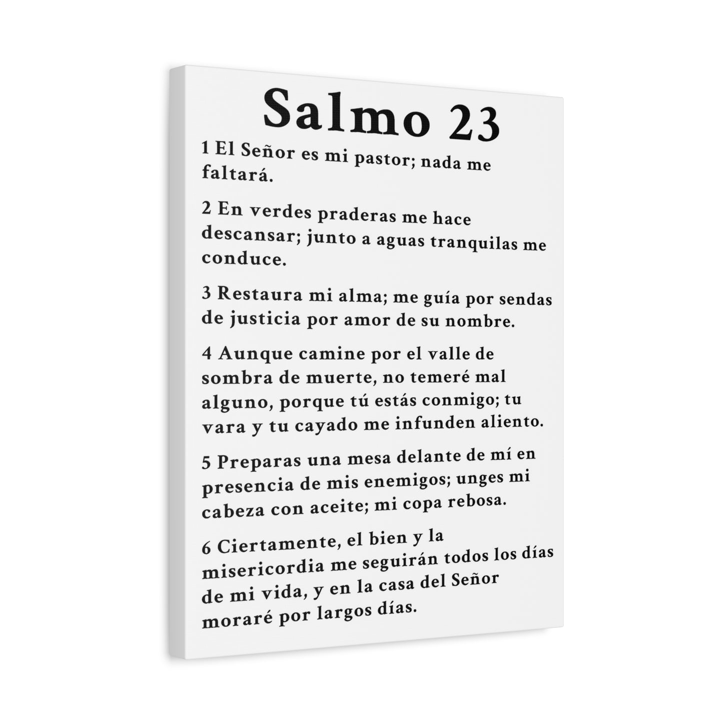 Scripture Walls Salmo 23 Chapter White Christian Wall Art Print Ready to Hang Unframed