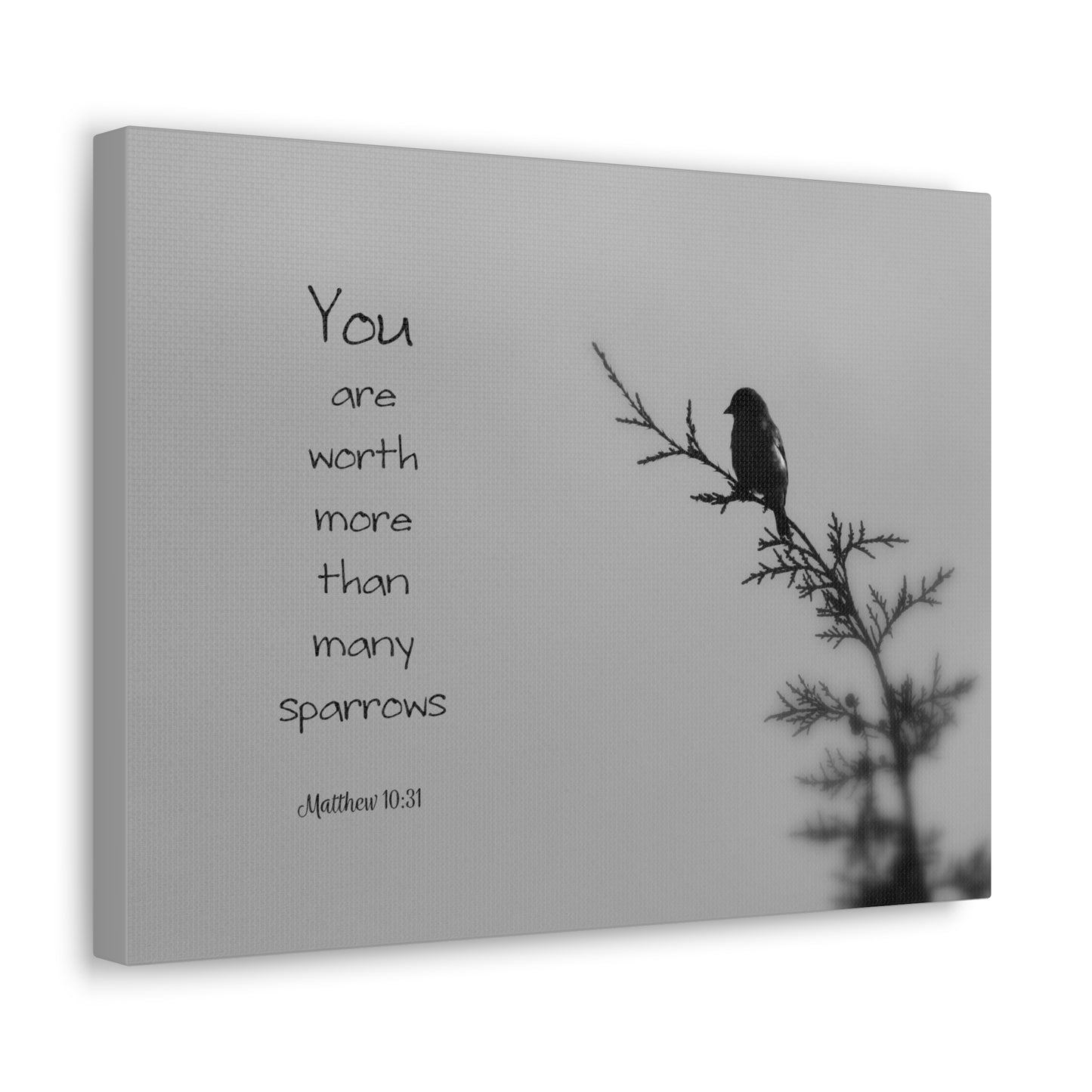 You Are Worth Matthew 10:31 Bible Verse Canvas Christian Wall Art Bible Verse Print Ready To Hang