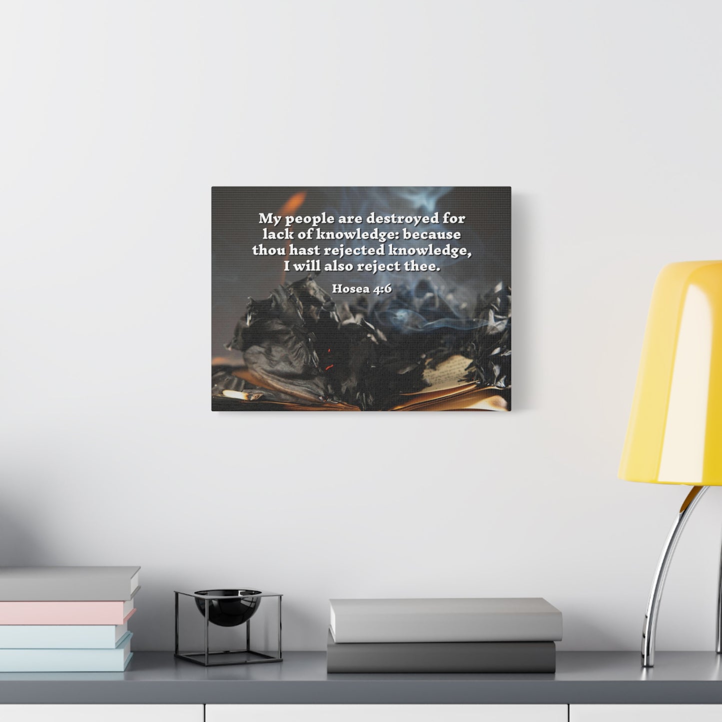 Scripture Walls My People Hosea 4:6 Bible Verse Canvas Christian Wall Art Ready to Hang