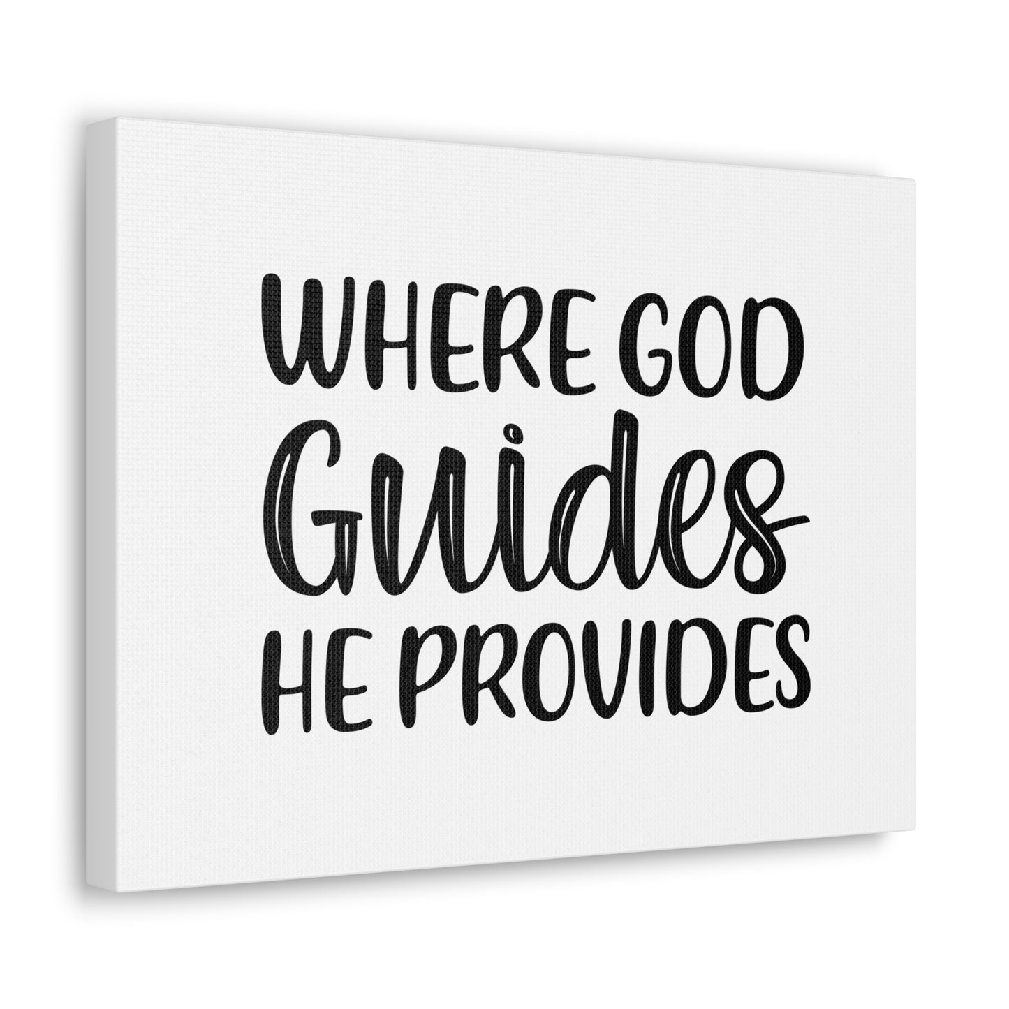 Where God Guides, He Provides 1 Corinthians 10:13 Christian Wall Art Bible Verse Print Ready to Hang