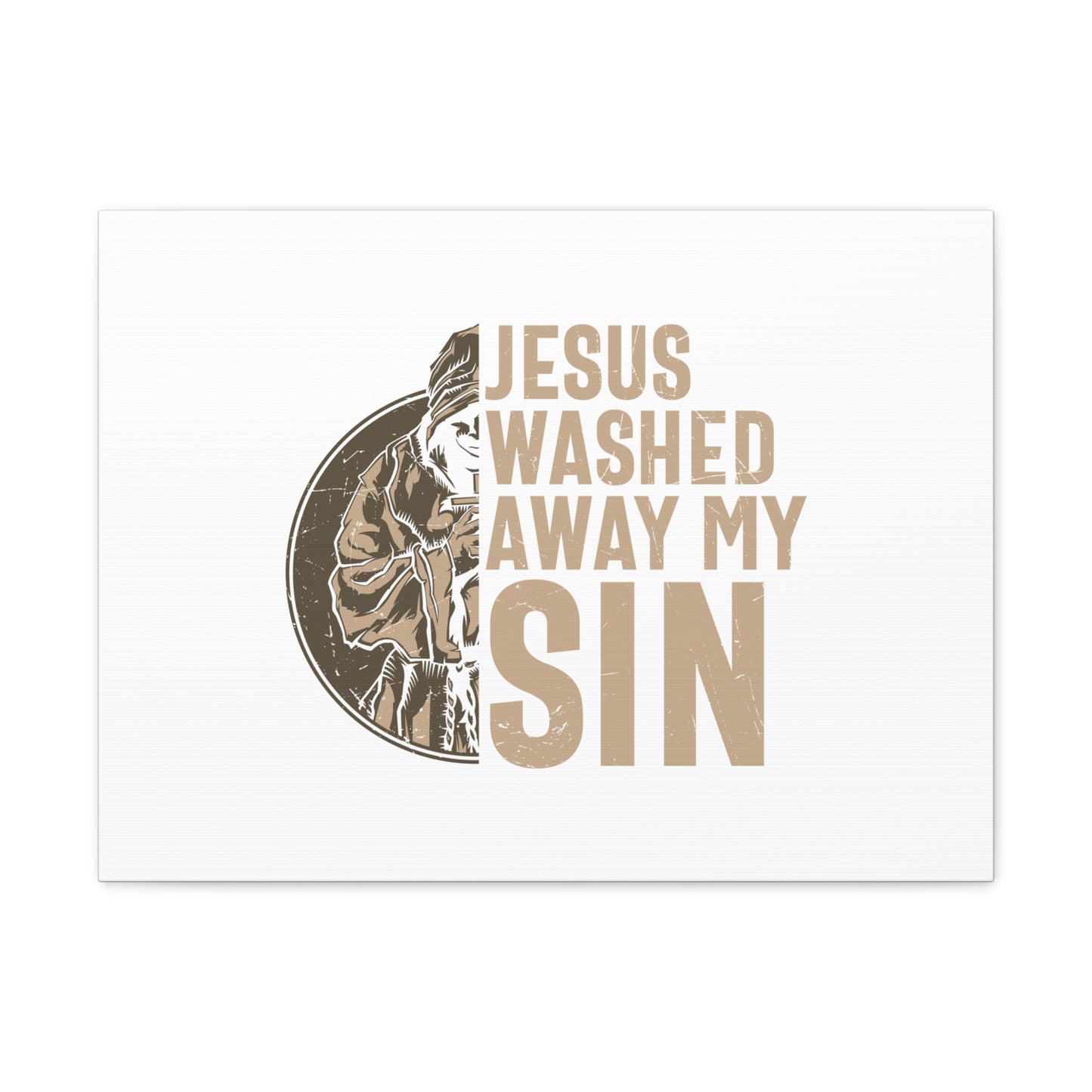 Washed Away My Sin Psalm 51:2 Christian Wall Art Bible Verse Print Ready to Hang