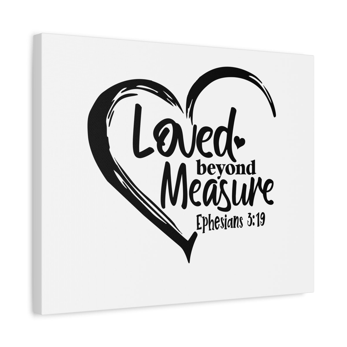 Scripture Canvas Beyond Measure Ephesians 3:19 Christian Wall Art Bible Verse Print Ready to Hang