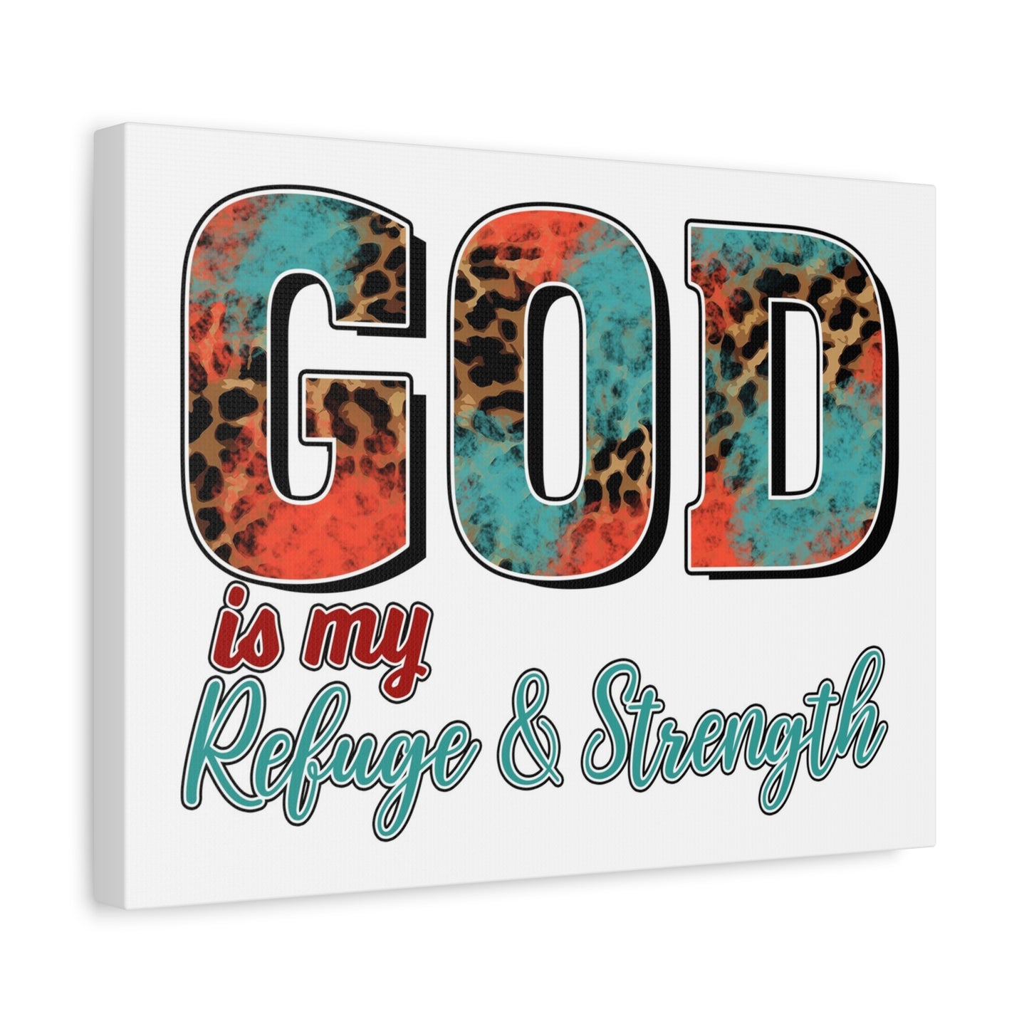 Scripture Walls My Refuge My Strength Bible Verse Canvas Christian Wall Art Ready to Hang Unframed