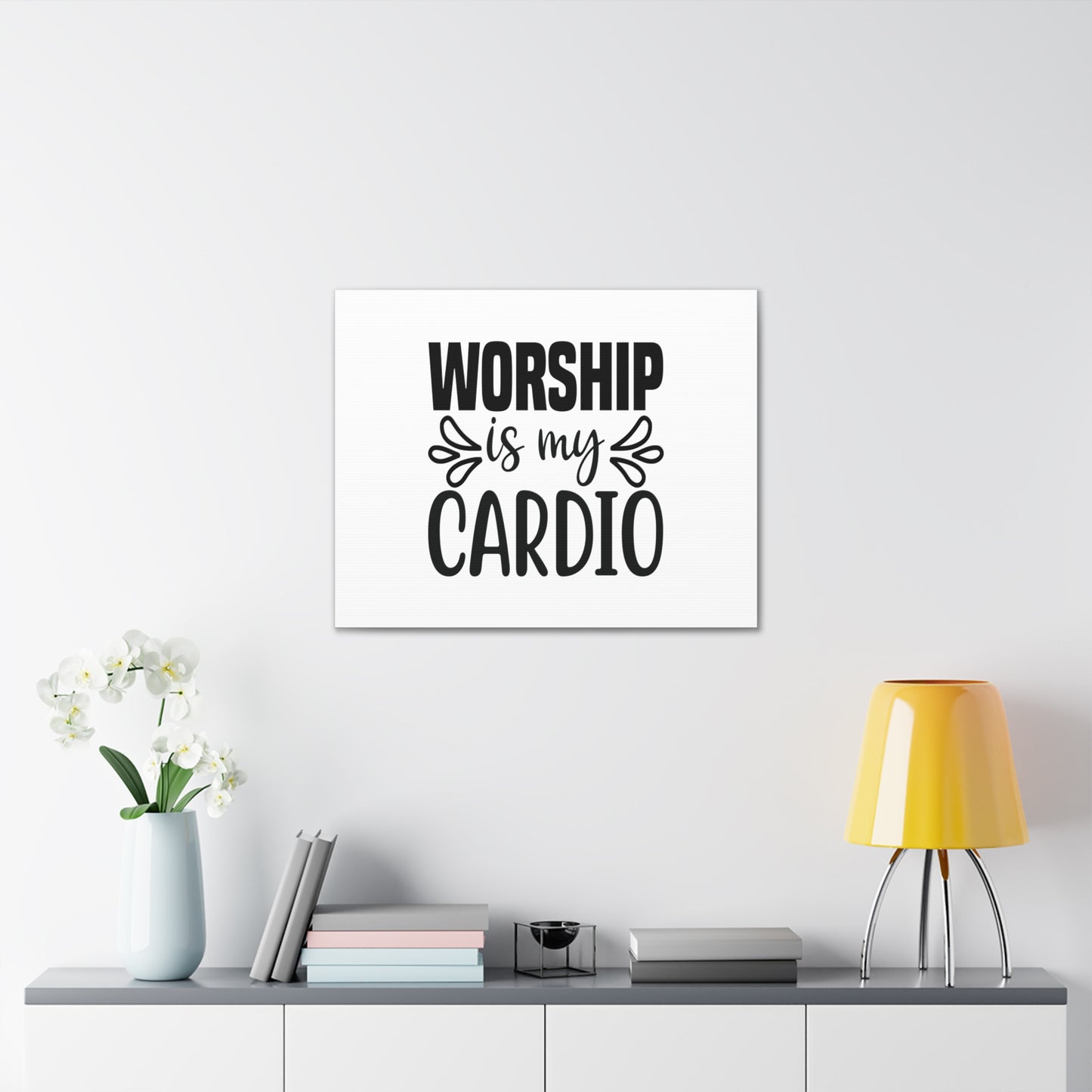 Worship Is My Cardio John 4:24 Christian Wall Art Bible Verse Print Ready to Hang
