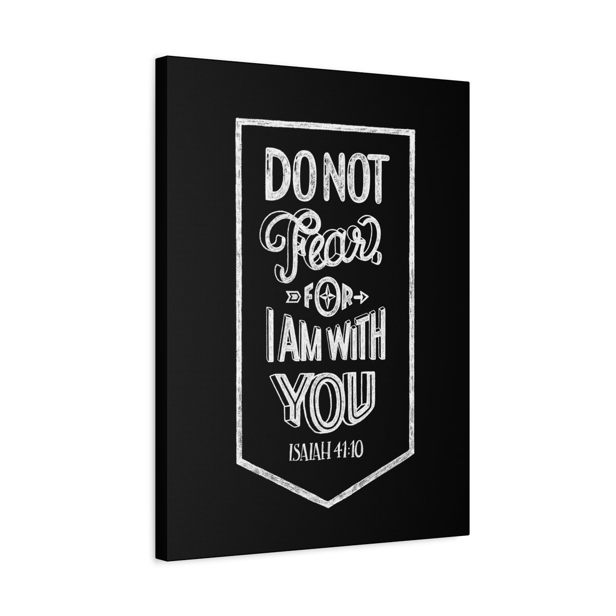 Scripture Canvas I Am With You Isaiah 41:10 Christian Wall Art Bible Verse Print Ready to Hang