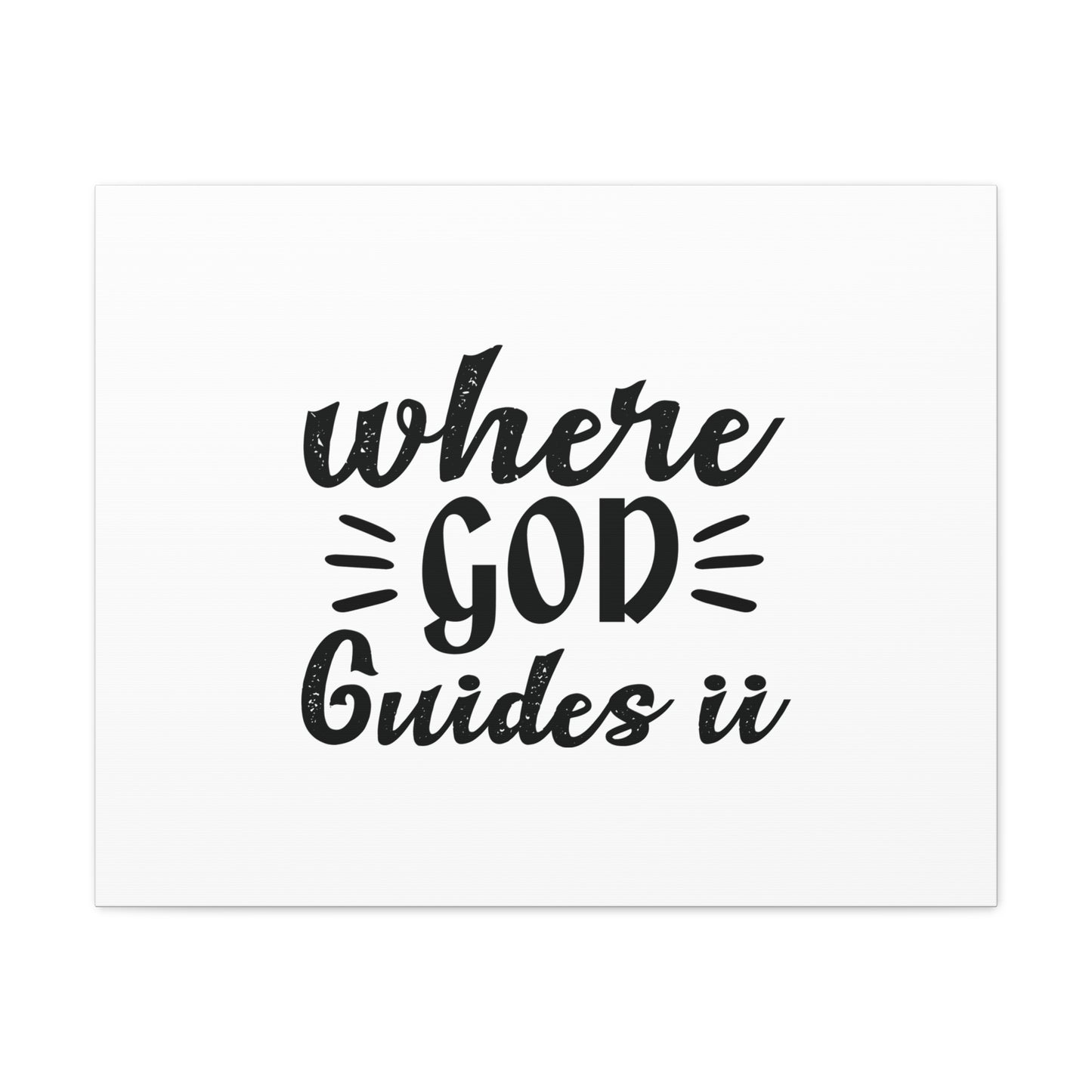 Where God Guides It Psalm 119:105 Christian Wall Art Bible Verse Print Ready to Hang