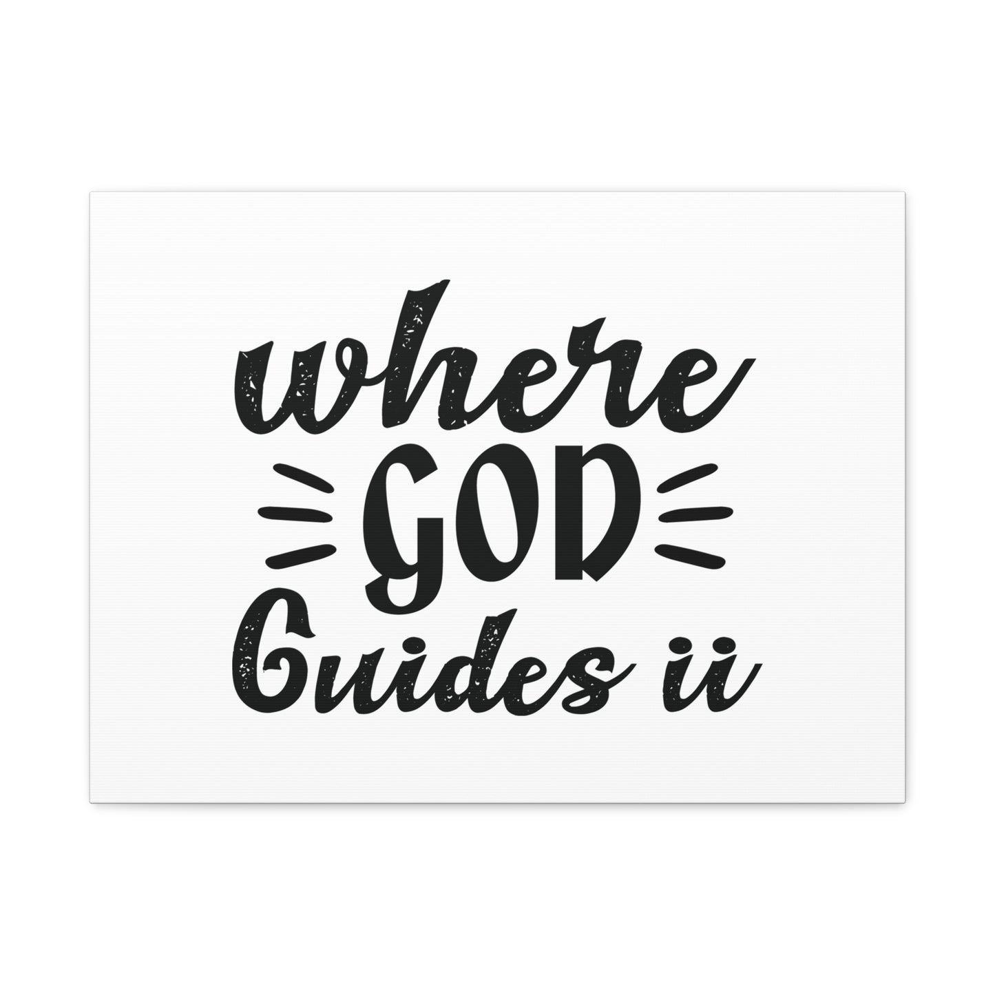 Where God Guides U Psalm 119:105 Christian Wall Art Bible Verse Print Ready to Hang