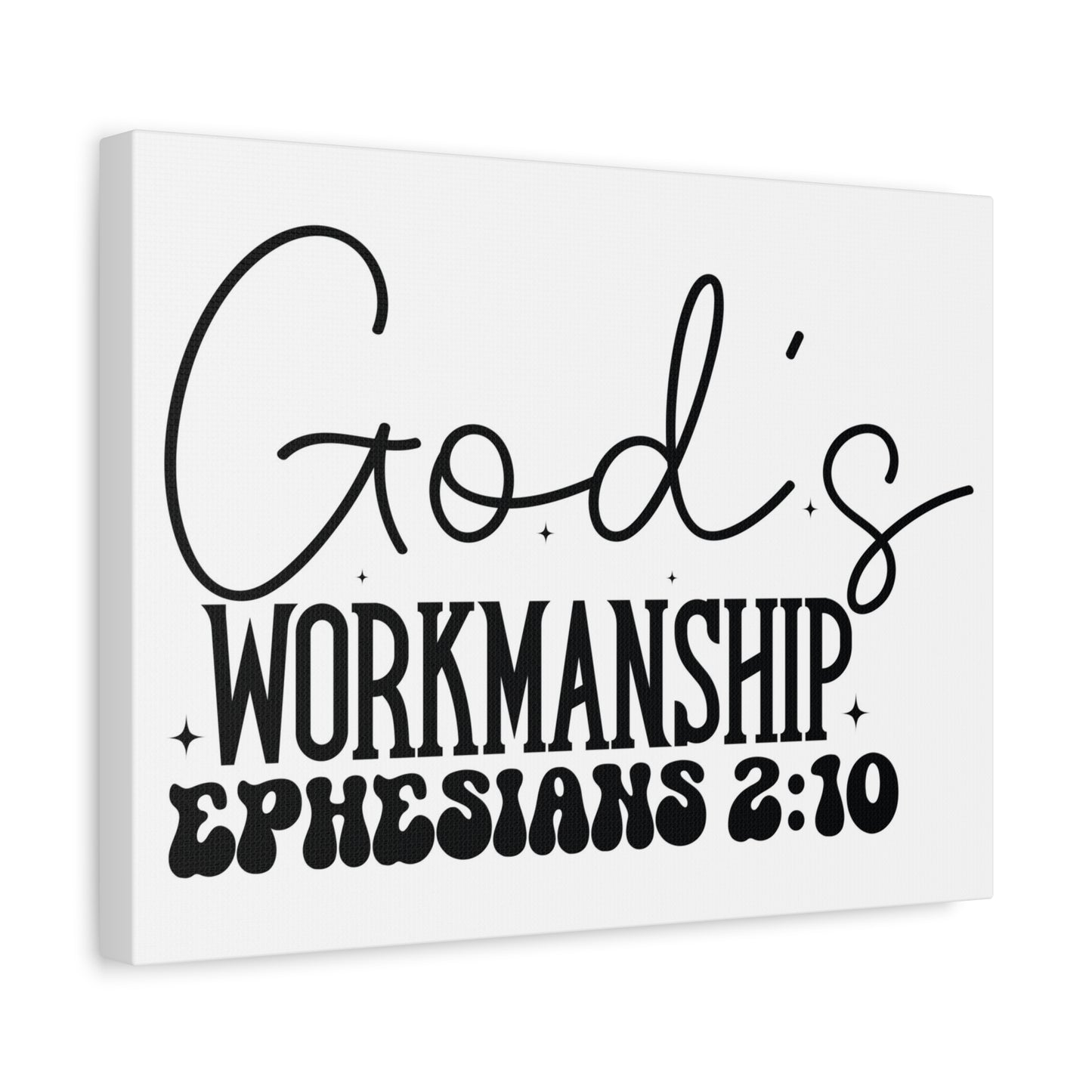 Scripture Walls Ephesians 2:10 I am God's Workmanship Bible Verse Canvas Christian Wall Art Ready to Hang Unframed
