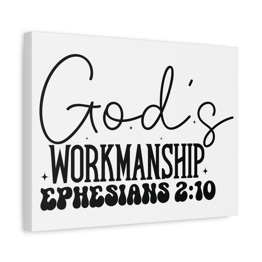 Scripture Walls Ephesians 2:10 I am God's Workmanship Bible Verse Canvas Christian Wall Art Ready to Hang Unframed