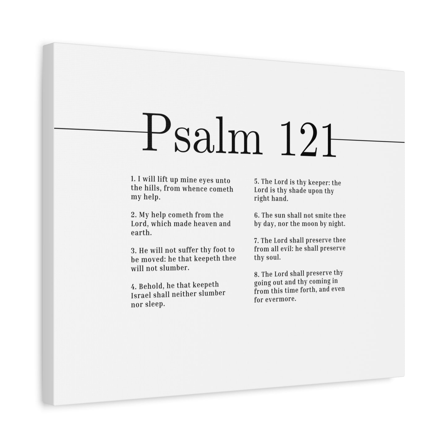 Scripture Canvas The Lord Shall Preserve Psalm 121 Christian Wall Art Bible Verse Print Ready to Hang