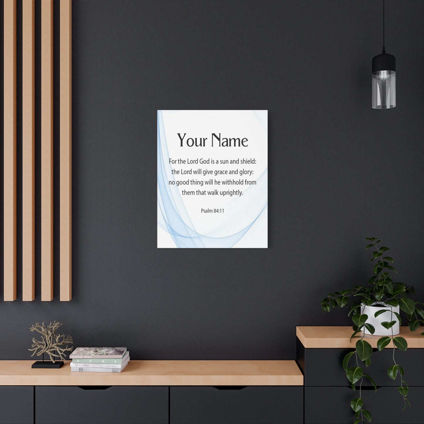 Scripture Walls Personalized Psalm 84:11 Bible Chapter Canvas Christian Wall Art Ready to Hang