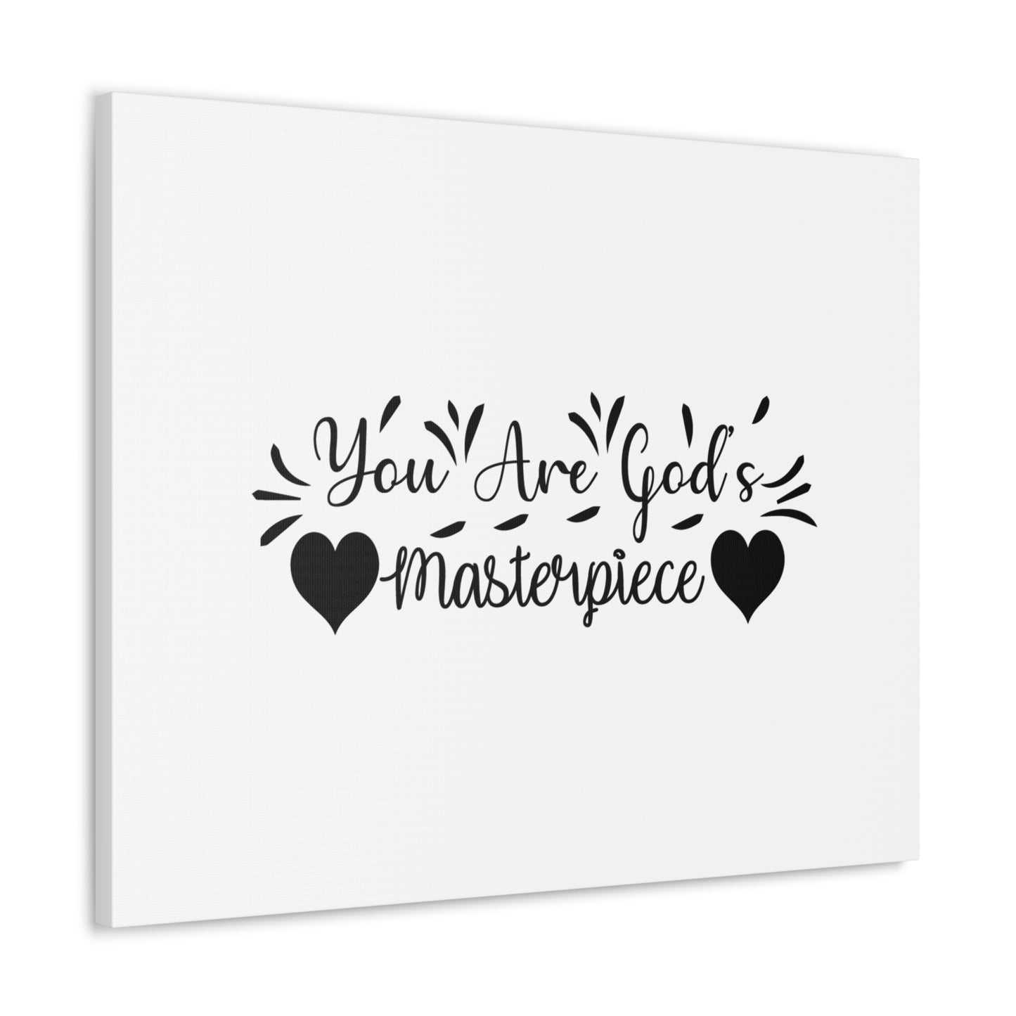 You Are God's Masterpiece Ephesians 2:10 Heart Christian Wall Art Bible Verse Print Ready to Hang