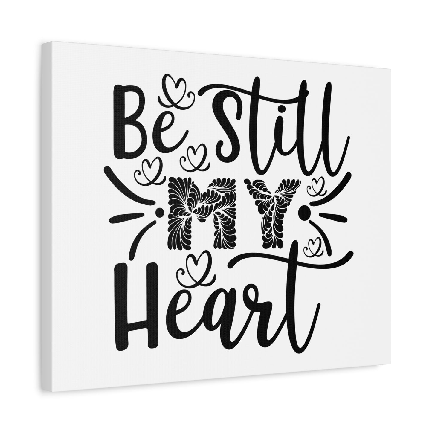 Scripture Canvas My Heart Psalm 37:7 Christian Wall Art Print Ready to Hang