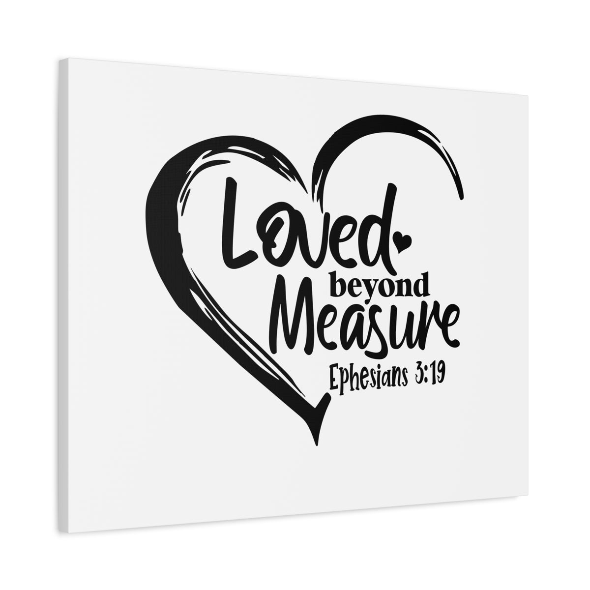 Scripture Canvas Beyond Measure Ephesians 3:19 Christian Wall Art Bible Verse Print Ready to Hang