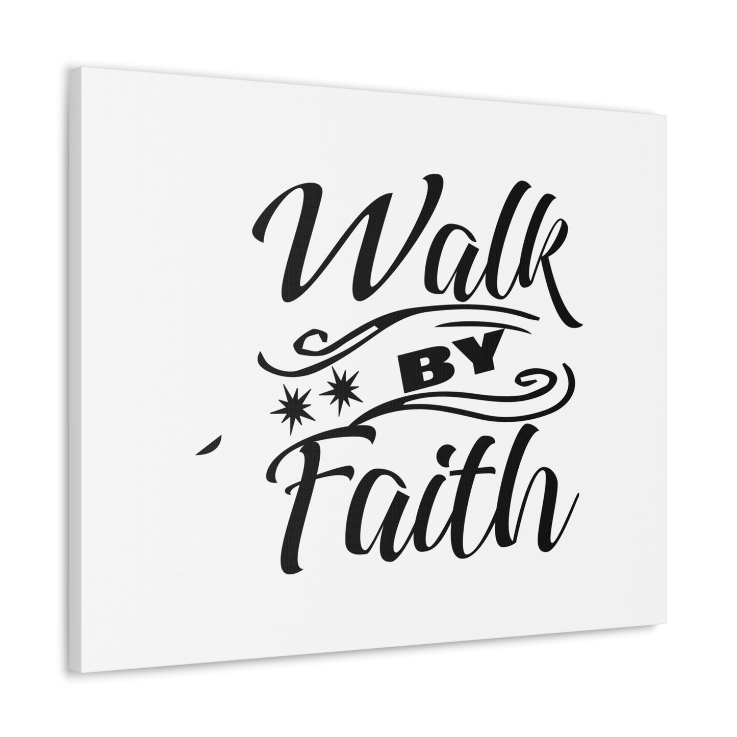 Walk By Faith 2 Corinthians 5:7 Two Star Christian Wall Art Bible Verse Print Ready to Hang