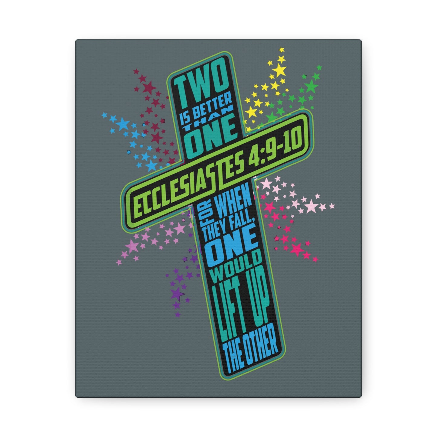 Two Is Better Than One Ecclesiastes 4:9 Bible Verse Canvas Christian Wall Art Ready To Hang