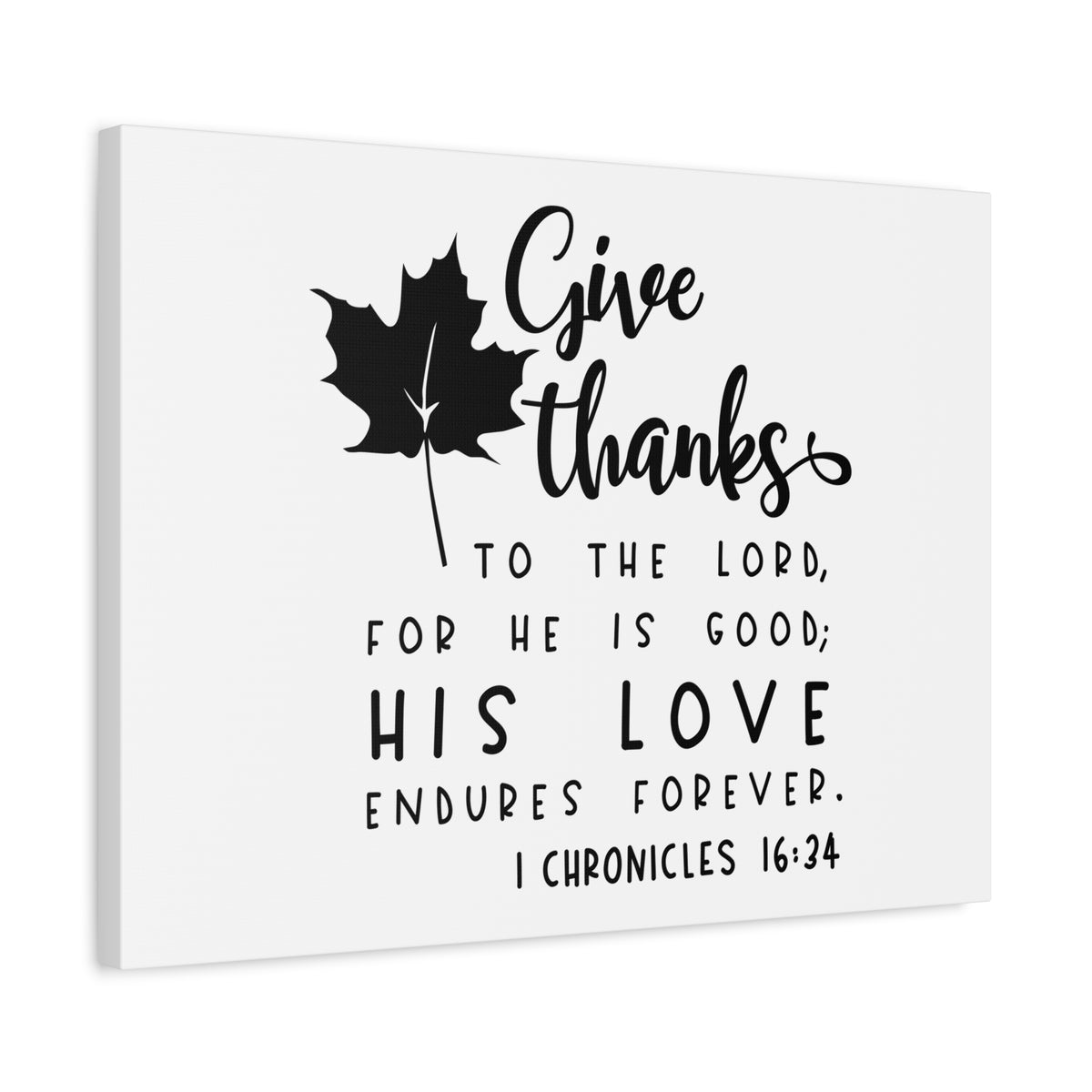 Scripture Canvas His Love 1 Chronicles 16:24 Christian Wall Art Bible Verse Print Ready to Hang