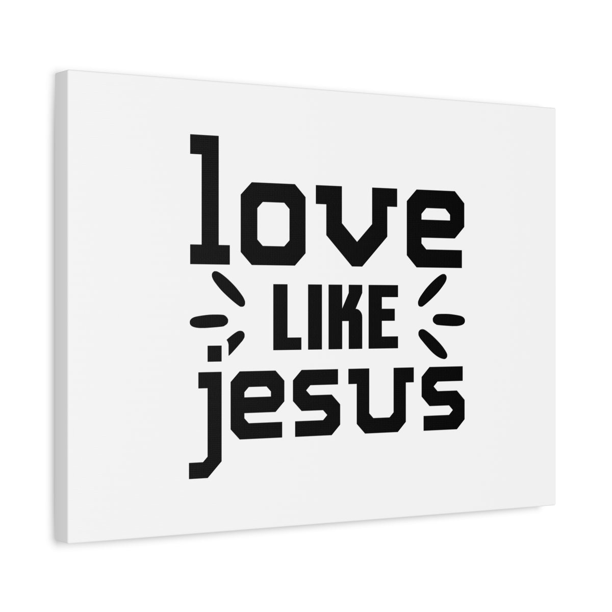 Scripture Canvas Love Like Jesus John 15:12 Christian Wall Art Bible Verse Print Ready to Hang