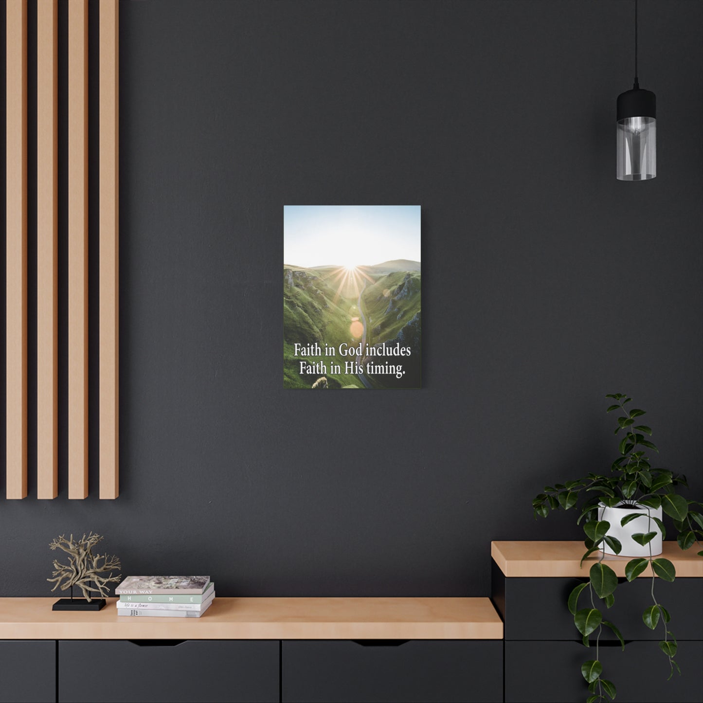 Scripture Walls Faith in God's Timing Psalm 27:14 Christian Wall Decor Scripture Art Ready to Hang