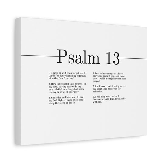 Scripture Canvas I Have Trusted In Thy Mercy Psalm 13 Christian Wall Art Bible Verse Print Ready to Hang