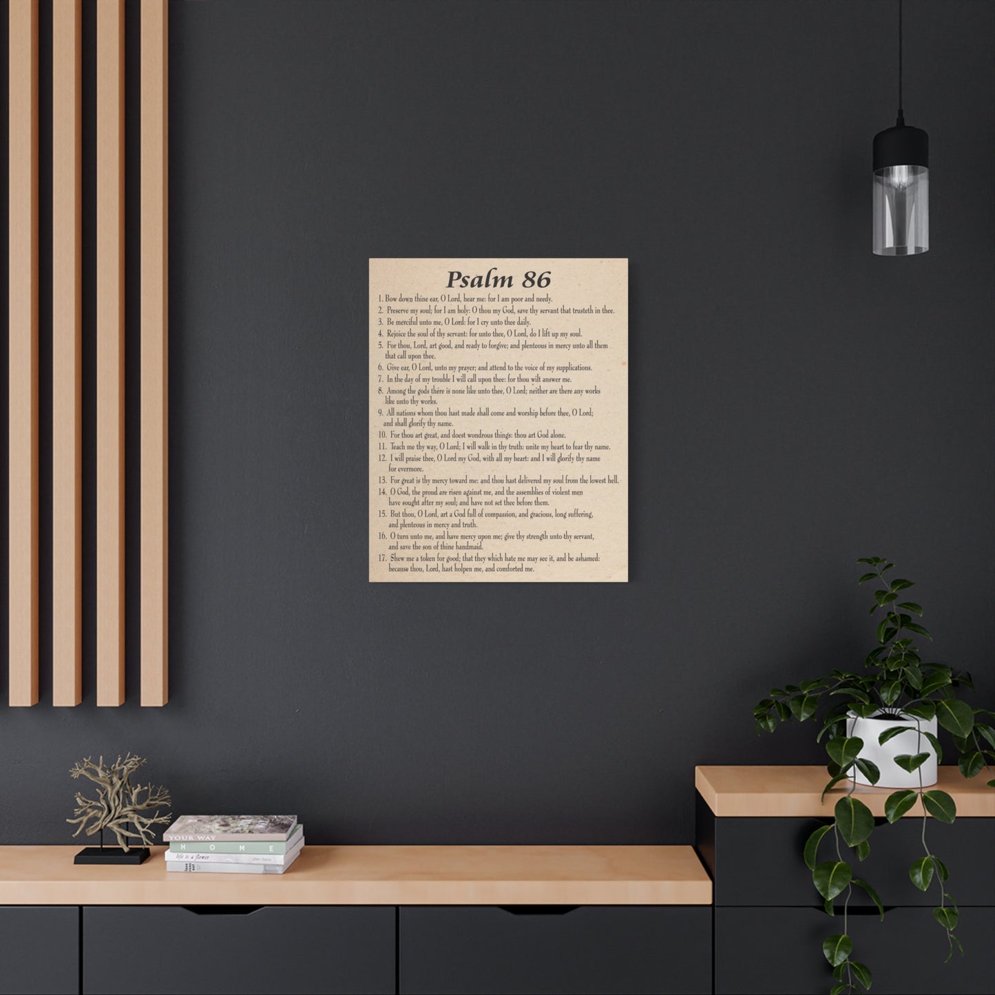 Scripture Walls Praying in Difficult Times Psalm 86:2 Bible Verse Canvas Christian Wall Art Ready to Hang