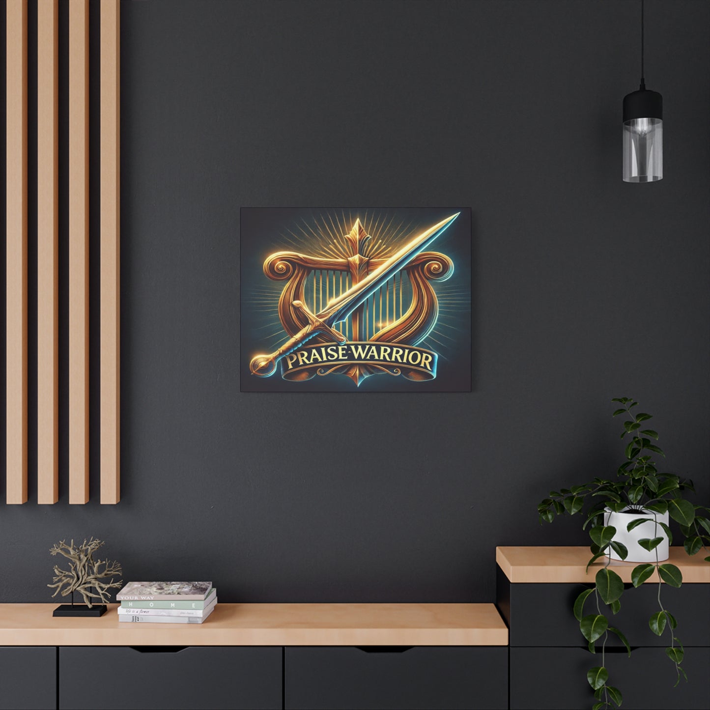 Scripture Walls Praise Warrior Psalm 149 Bible Verse Canvas Christian Wall Art Ready to Hang Unframed