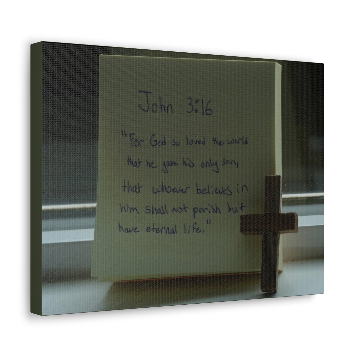 Have Eternal Life John 3:16 Bible Verse Canvas Christian Wall Art Bible Verse Print Ready To Hang