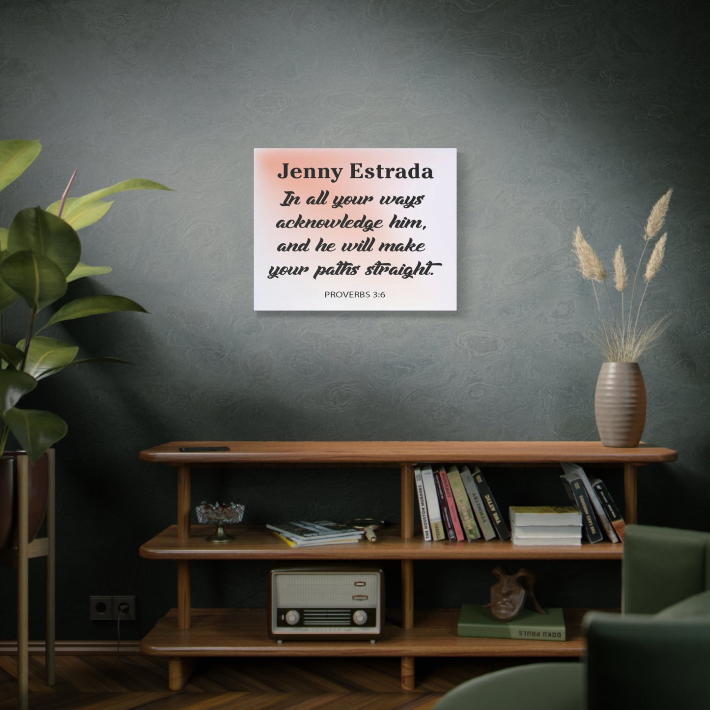 Pesronalized Proverbs 3:6 Canvas Gallery Wraps