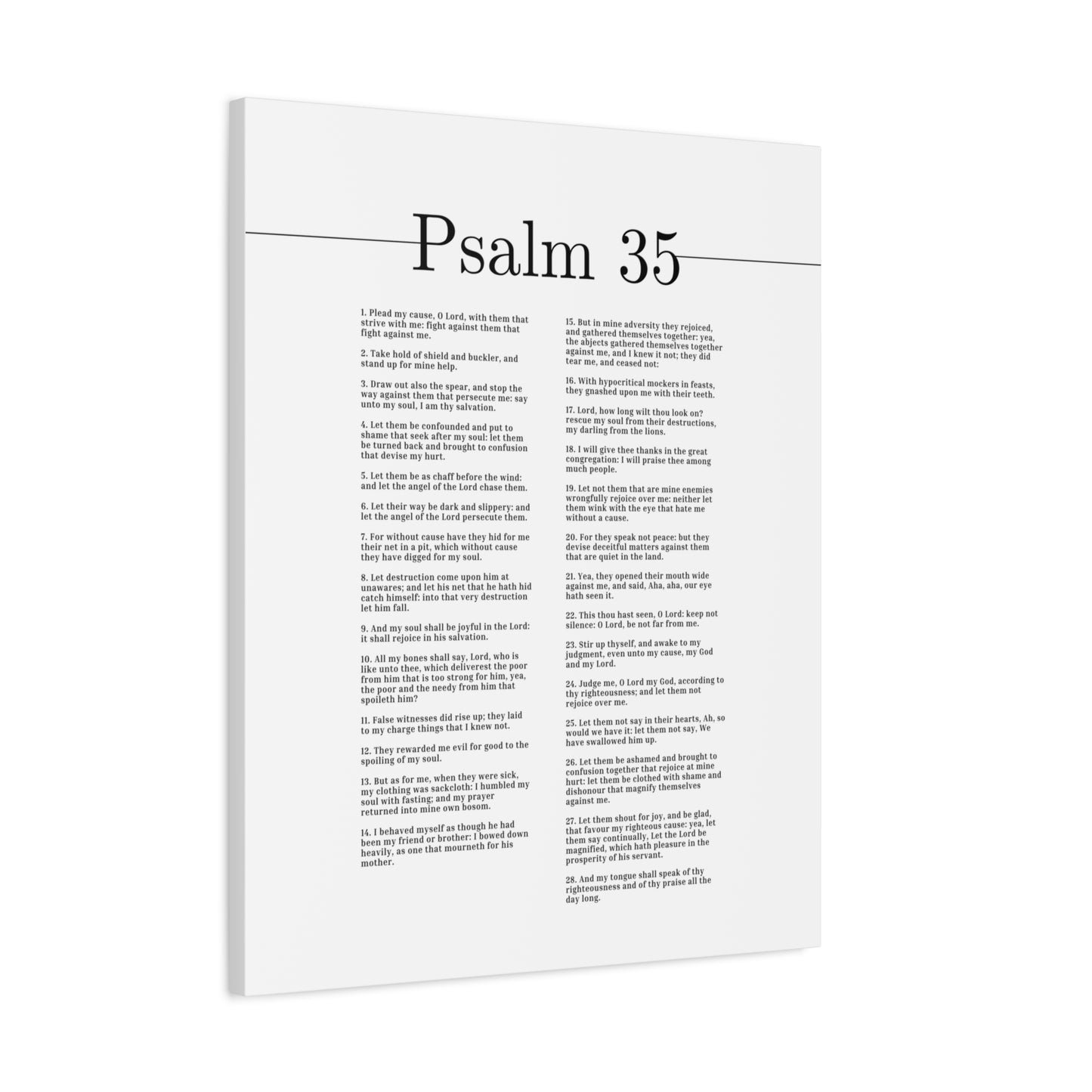 Scripture Canvas My Soul Shall Be Joyful Psalm 35 Christian Wall Art Bible Verse Print Ready to Hang