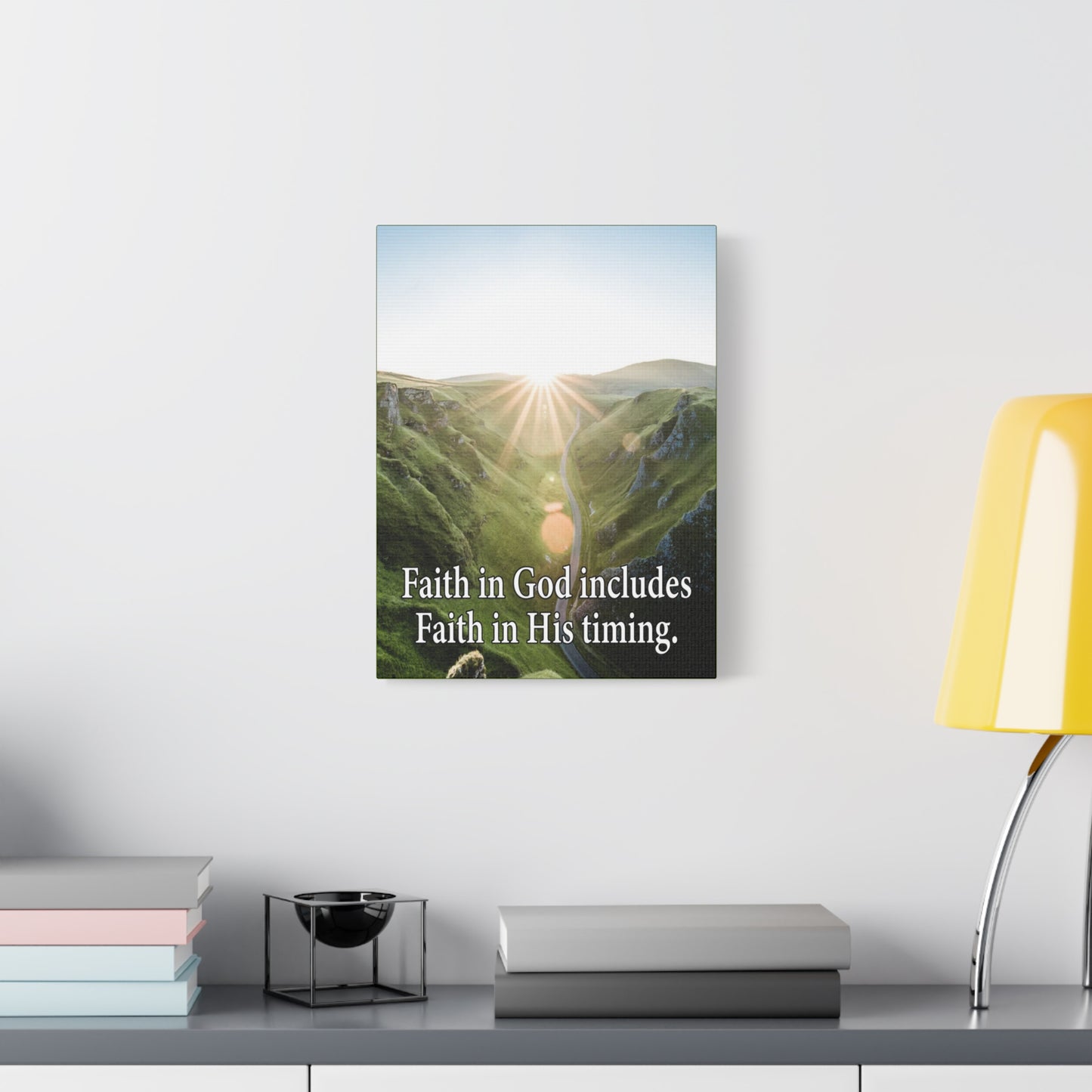 Scripture Walls Faith in God's Timing Psalm 27:14 Christian Wall Decor Scripture Art Ready to Hang