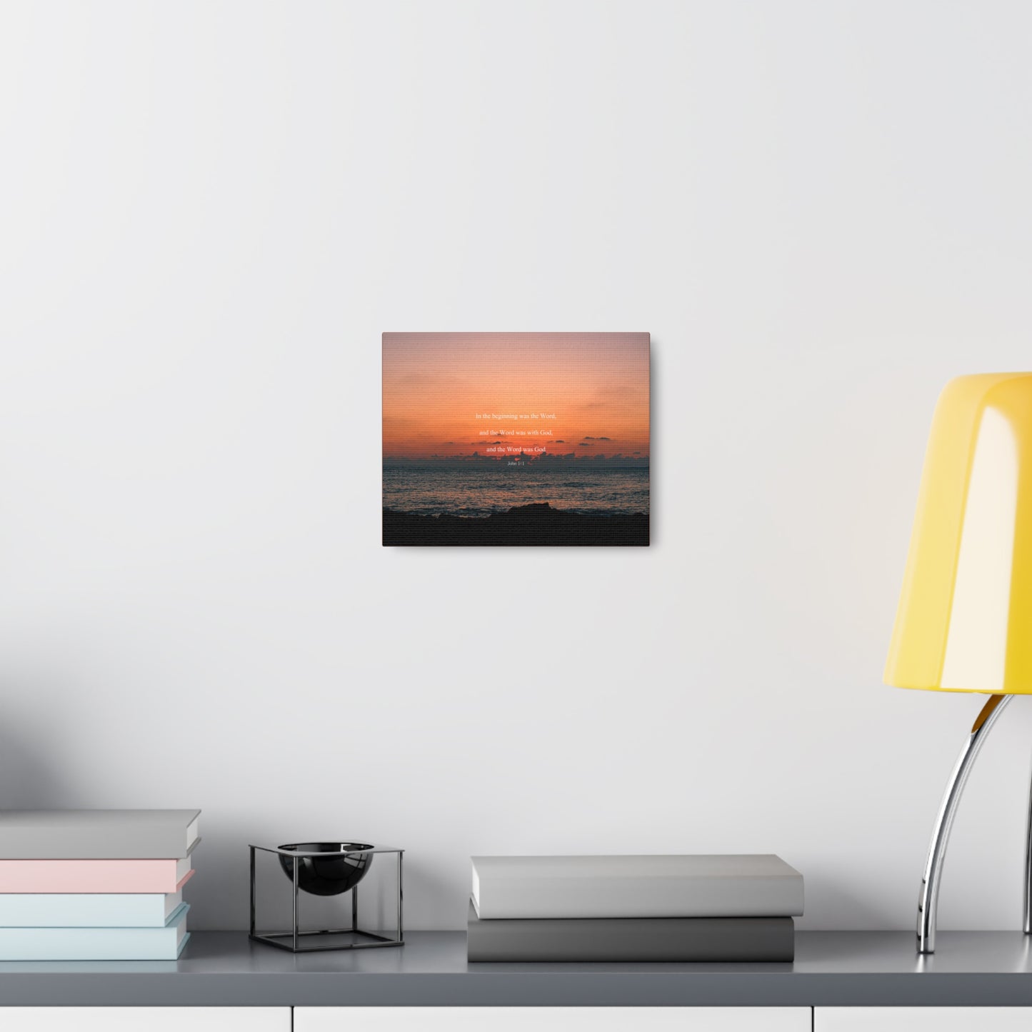 Word Was God John 1:1 Bible Verse Canvas Christian Wall Art Bible Verse Print Ready To Hang